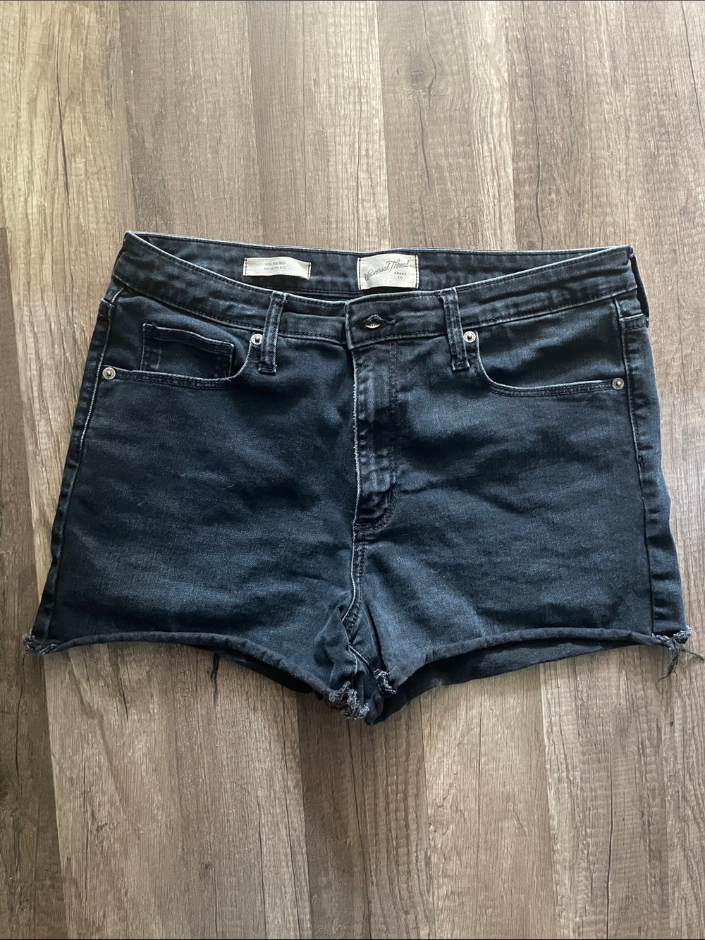 Universal Thread Black High-Rise Denim Cutoff Shorts